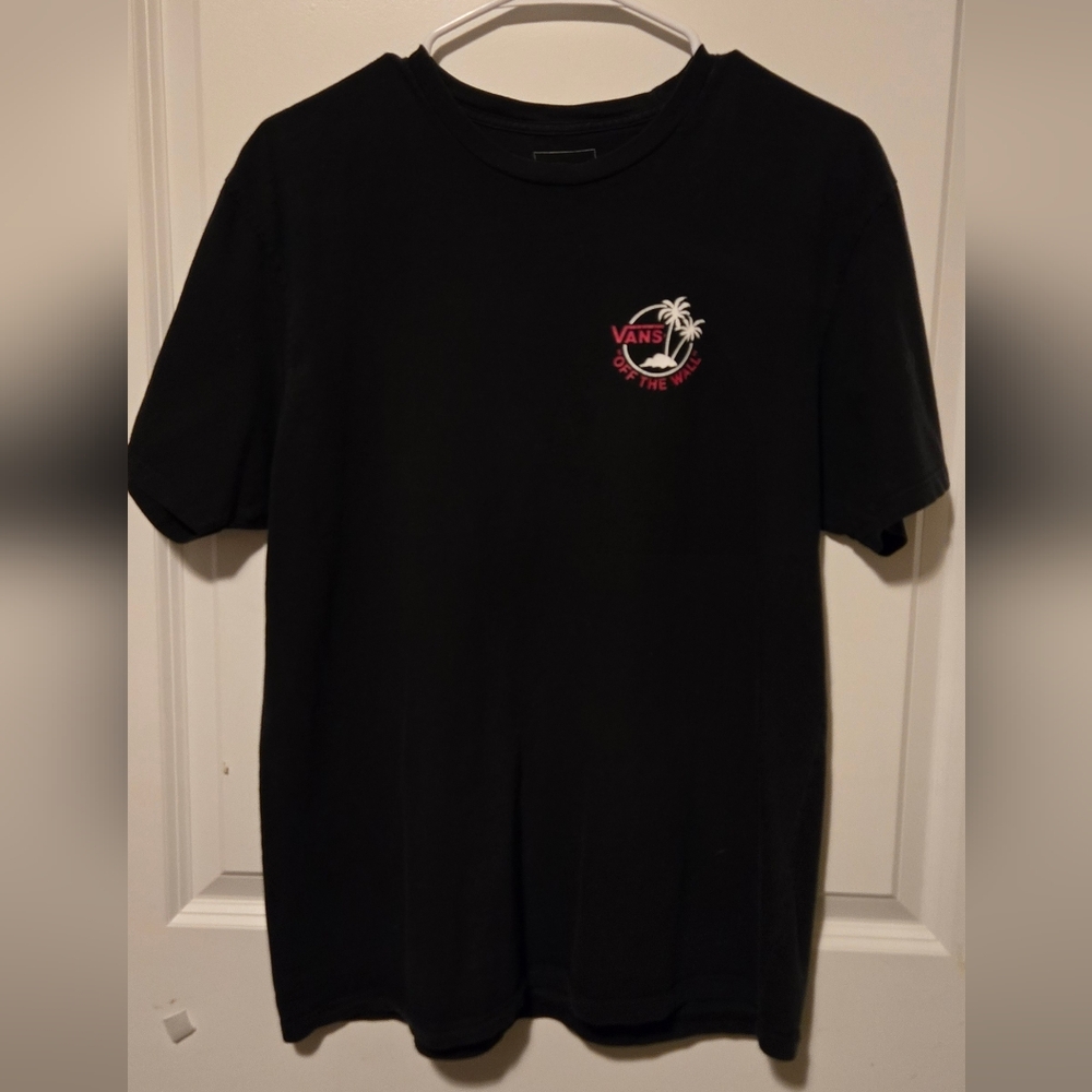 Vans Black Short Sleeve Tee with Classic Crew Neck